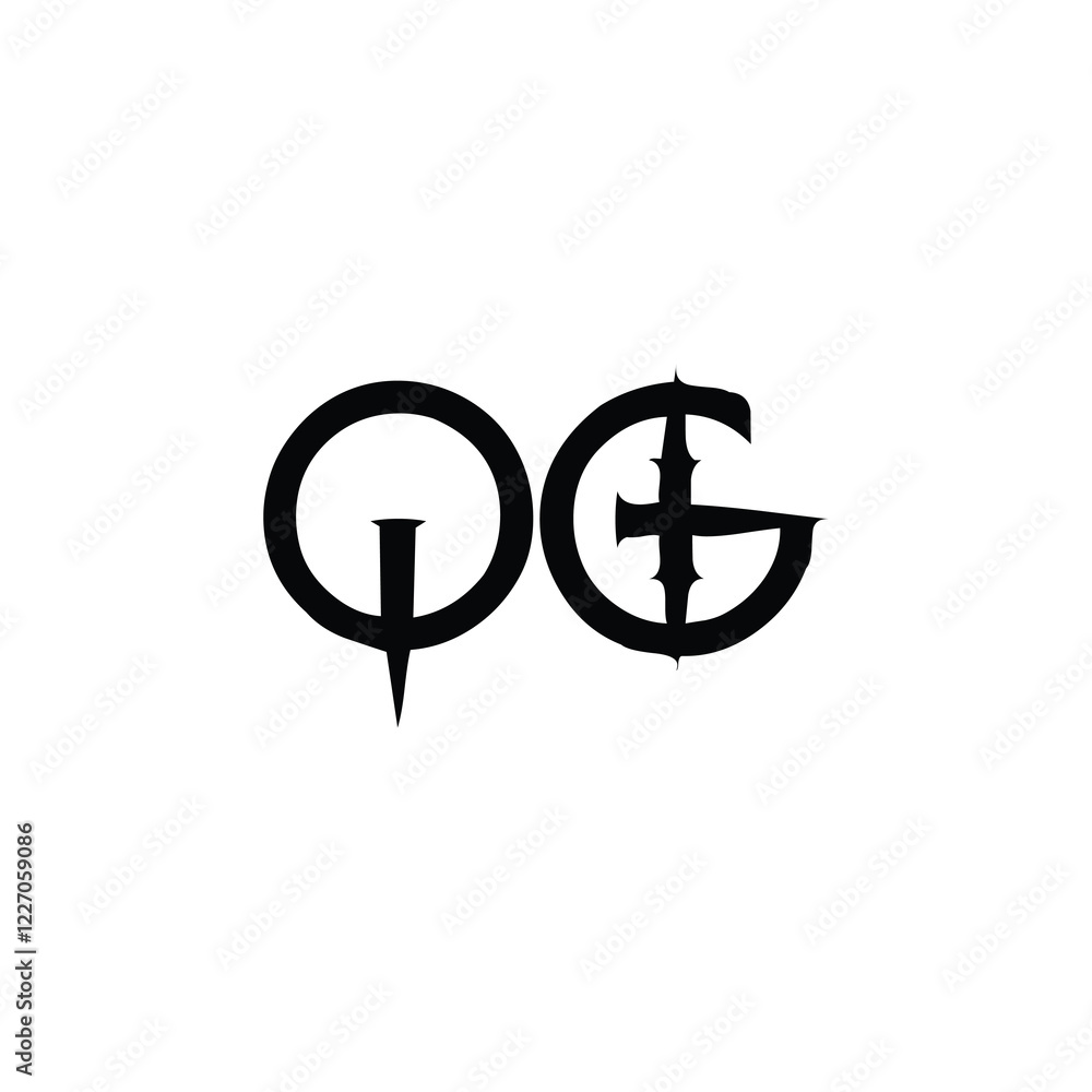 QG monogram logo design letter text name symbol monochrome logotype alphabet character simple logo QG monogram logo design letter text name symbol monochrome logotype alphabet character simple logo