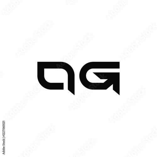 Free Download QG monogram logo design letter text name symbol monochrome logotype alphabet character simple logo - GFXLoad
