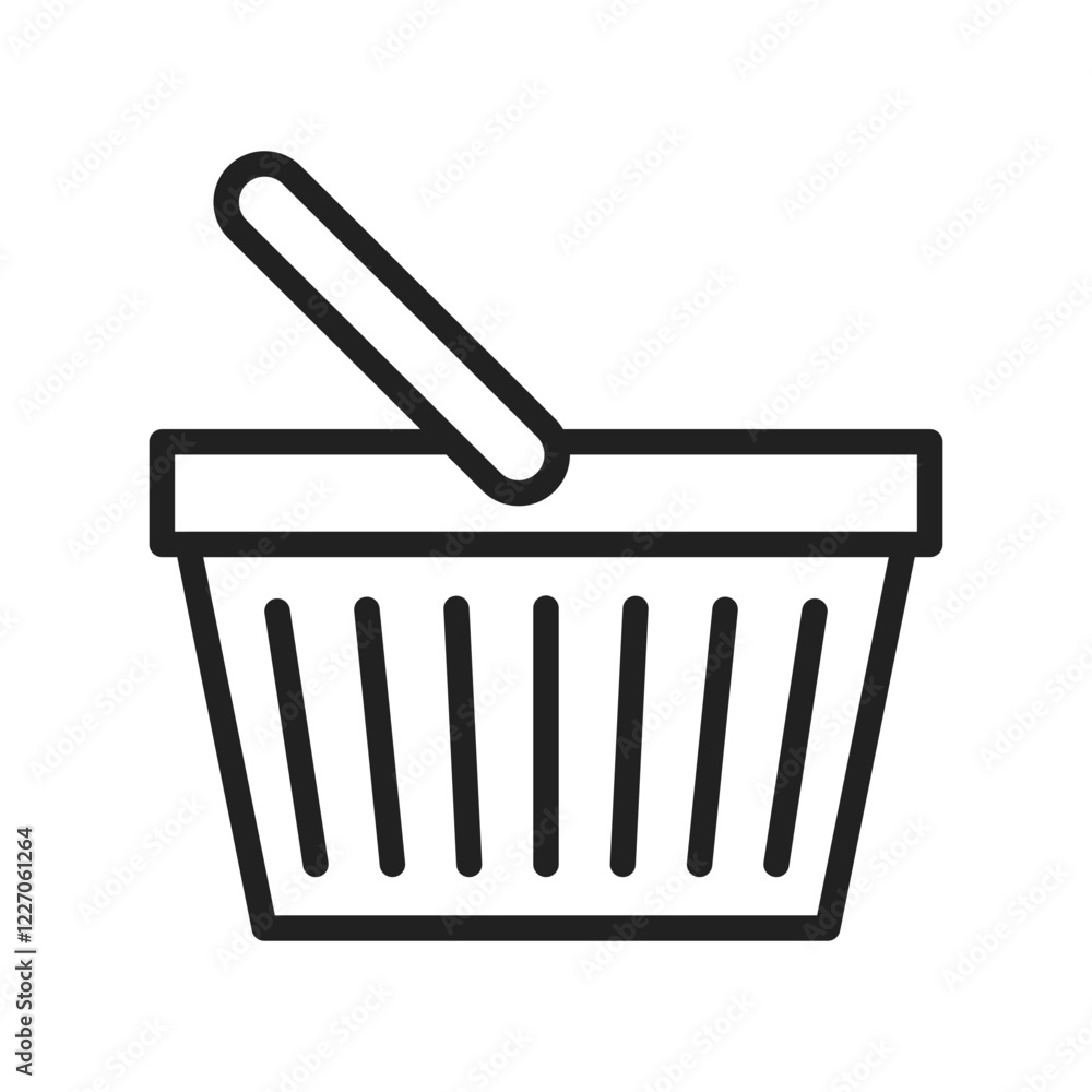 Basket icon vector image. Suitable for mobile apps, web apps and print media. Basket icon vector image. Suitable for mobile apps, web apps and print media.