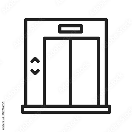 Elevator icon vector image. Suitable for mobile apps, web apps and print media.