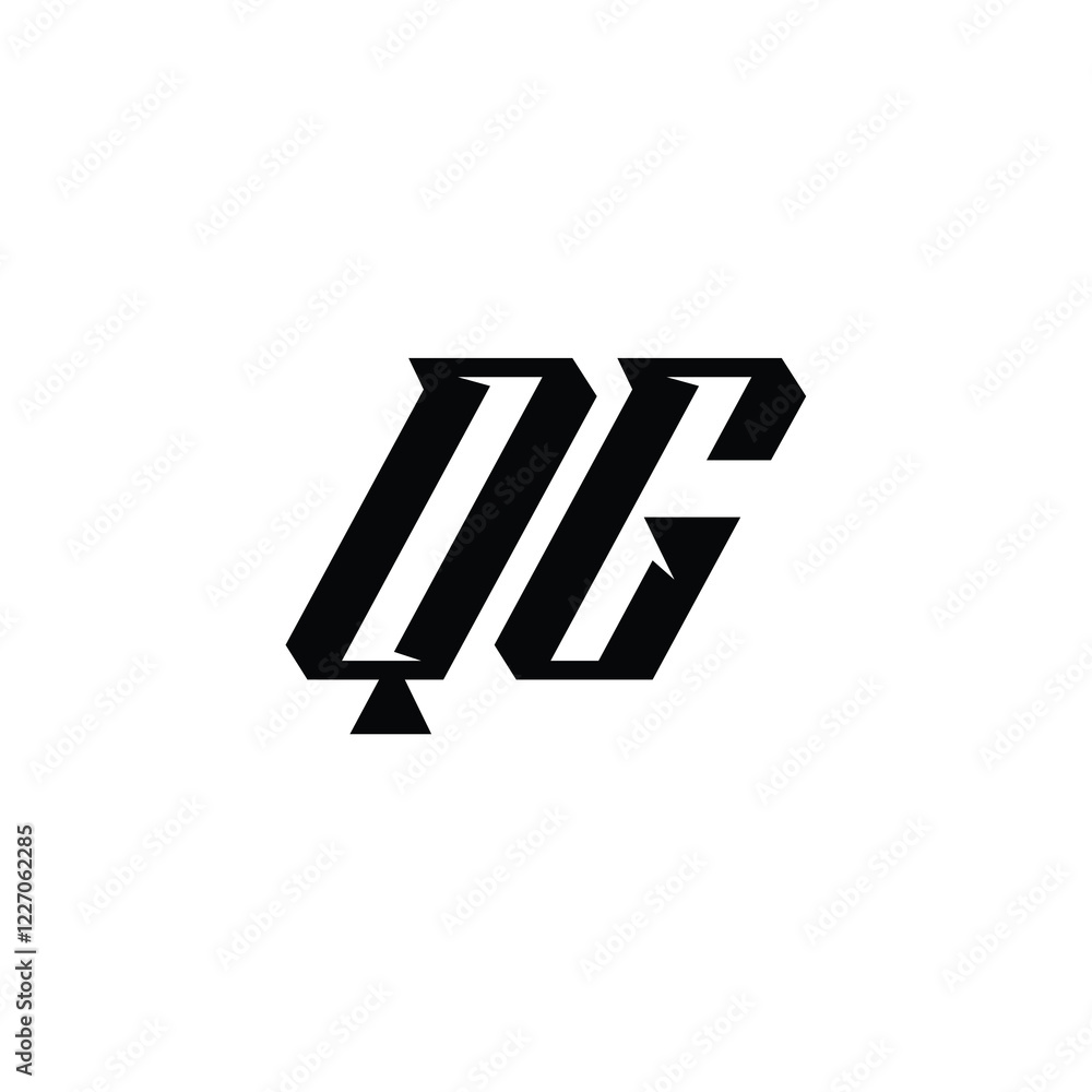 QG monogram logo design letter text name symbol monochrome logotype alphabet character simple logo QG monogram logo design letter text name symbol monochrome logotype alphabet character simple logo