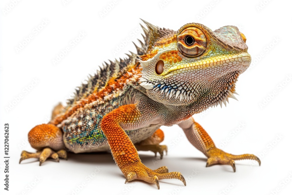 Fototapeta premium Vibrant Bearded Dragon Lizard