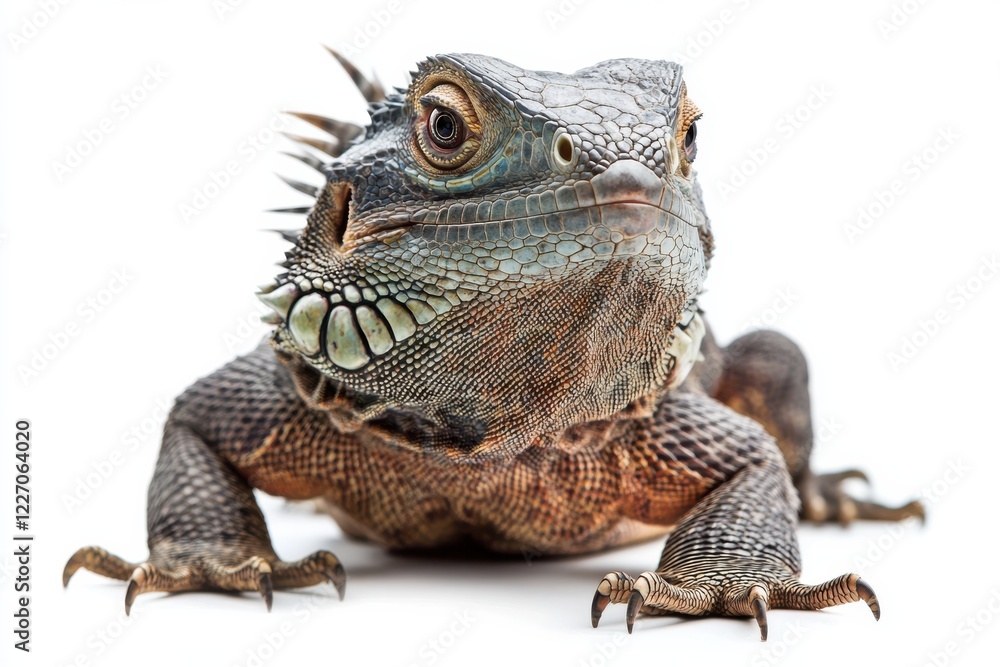 Fototapeta premium Close-up of a vibrant iguana