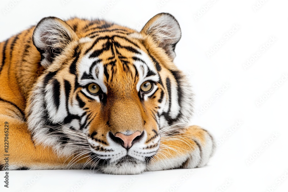 Fototapeta premium Close-up of a majestic tiger resting.