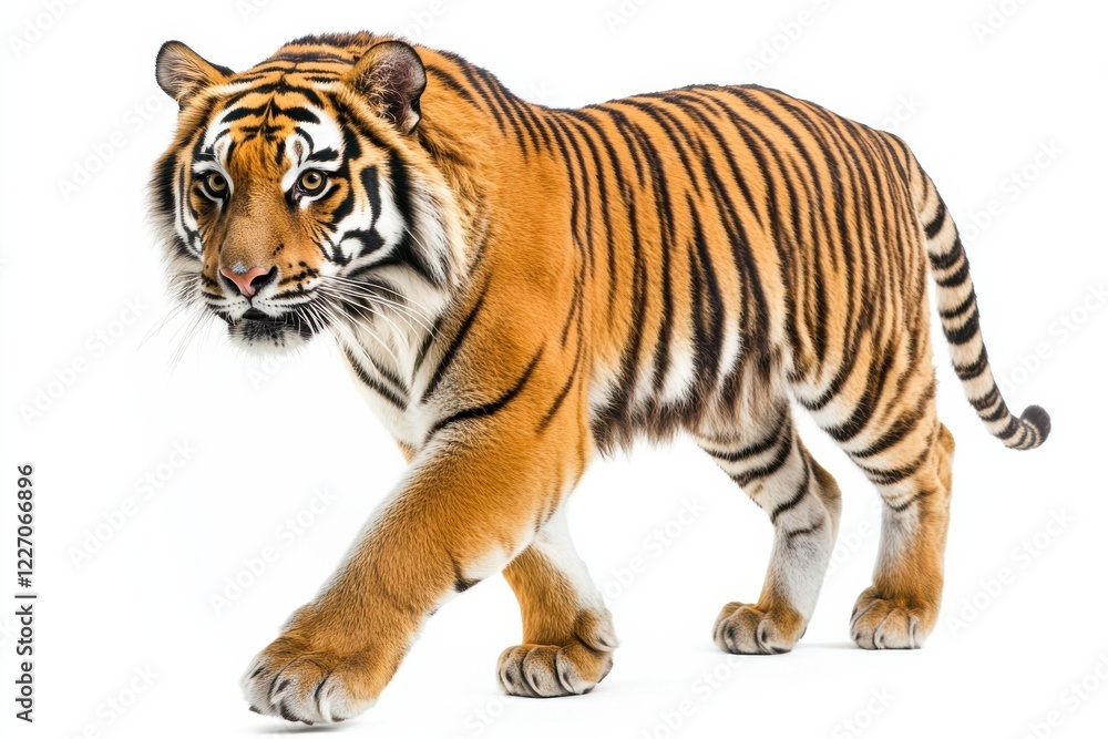 Naklejka premium Striking Tiger in Motion