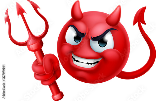 Devil Emoji Emoticon Man Fa...