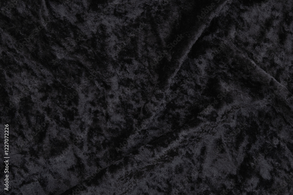 Black velvet material background texture