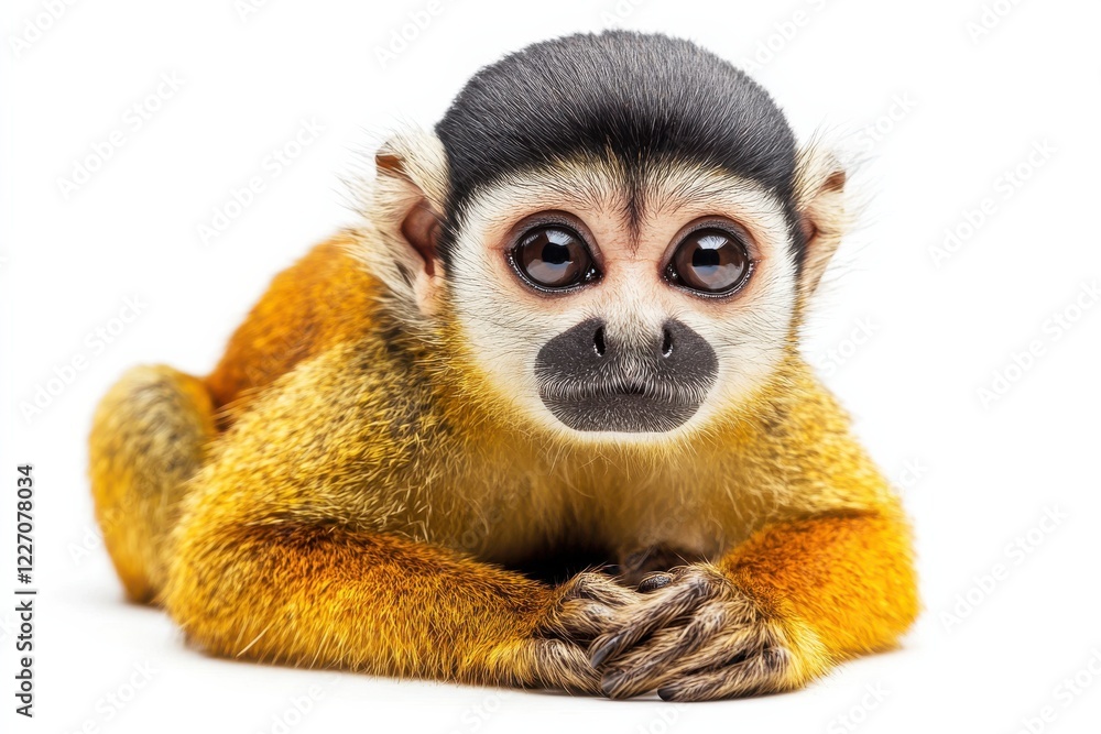 Fototapeta premium Adorable golden-furred monkey