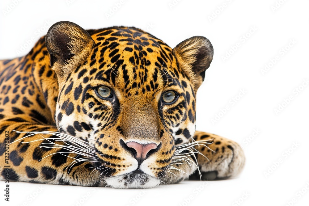 Obraz premium Close-up of a jaguar resting.