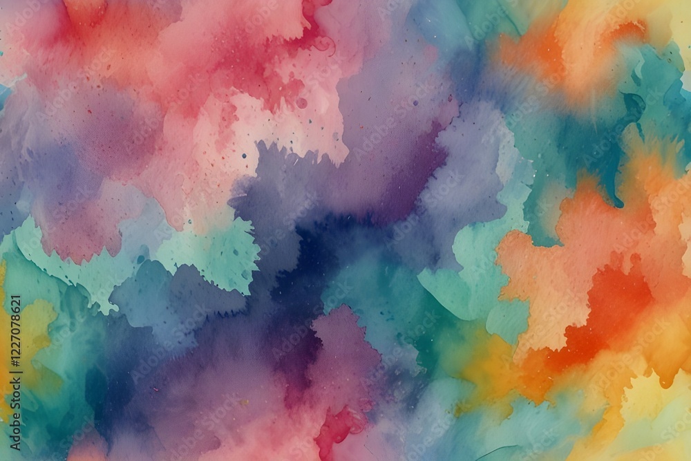 Fototapeta premium watercolor pastel background Generative AI