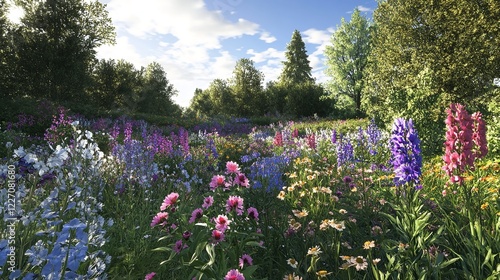 Colorful Wildflowers in Bloom Outside Savill Garden photo