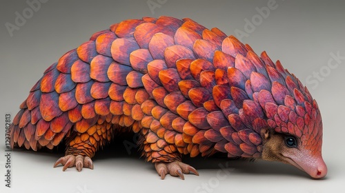 Pangolin scales, studio shot, wildlife, nature photo