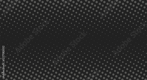 Wallpaper Mural A black halftone pattern that goes into cosmic infinity. Dots halftone pattern gradient texture. Flat vector illustration isolated on white background. Torontodigital.ca