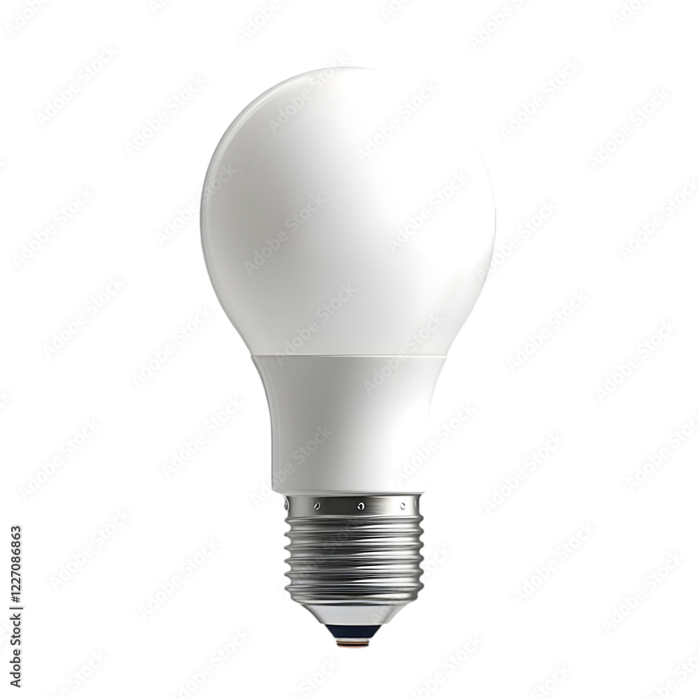Energy-Efficient LED Light Bulb Isolated on White Background
Energy-Efficient LED Light Bulb Isolated on White Background