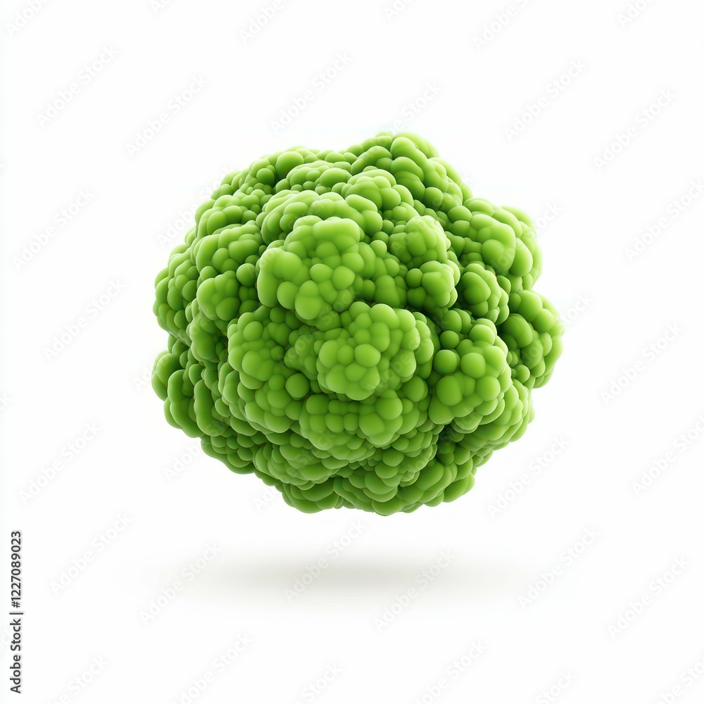 Fototapeta premium Fresh Green Broccoli Isolated on White Background