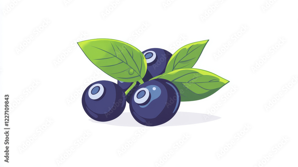 Rowanberry isolated vector icon, wild berries with green leaves on white background. Rowan berry healthy food, organic natural production, cartoon design element Rowanberry isolated vector icon, wild berries with green leaves on white background. Rowan berry healthy food, organic natural production, cartoon design element