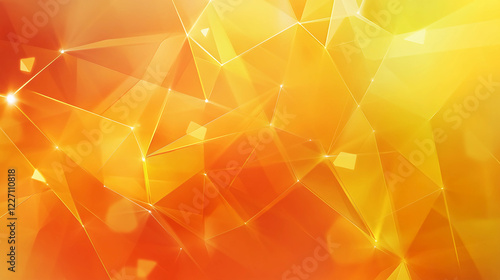 an orange and yellow abstract background with triangles