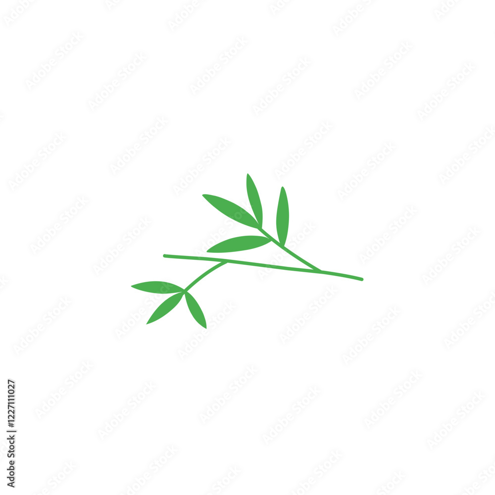 Fototapeta premium bamboo leaf vector