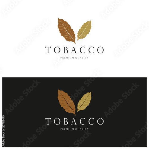 tobacco leaf logo,tobacco field and tobacco cigarette logo template design vector