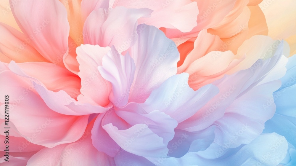 Soft pastel flower petals, delicate and serene. Soft pastel flower petals, delicate and serene.