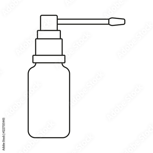 Medical spray bottle nozzle oral line icon editable stroke
health care tool vector clipart