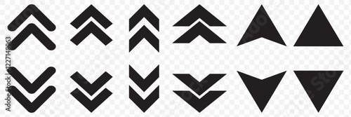 Red down green up arrow icon sign vector. Cryptocurrency, stock and forex investment trading analysis. Eps 10.