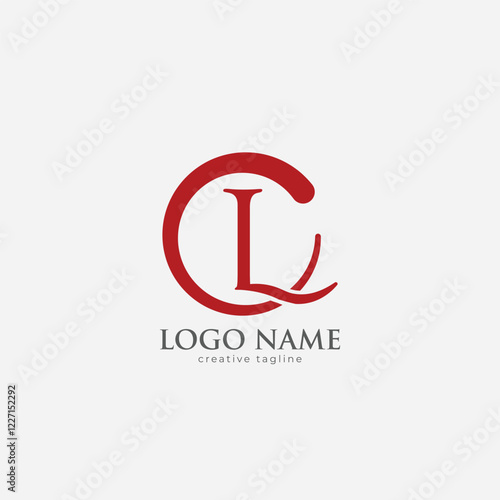 Letter logo CL law logo vector template