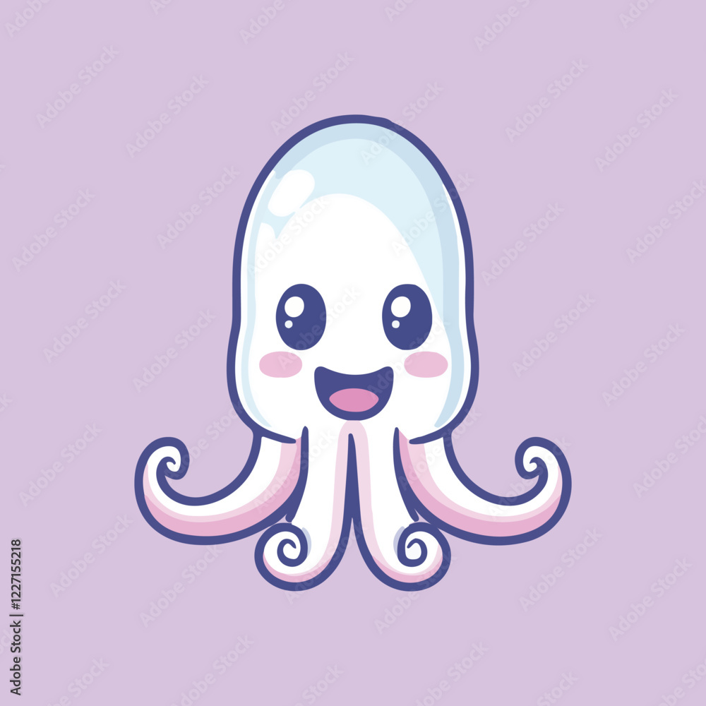 Cute Octopus Cartoon Vector Icon Illustration Cute Octopus Cartoon Vector Icon Illustration