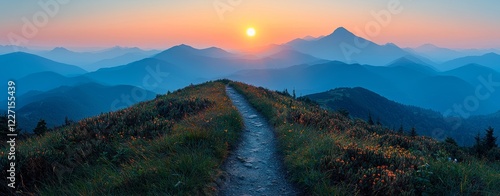 Beautiful panoramic summer view in the Pieniny and Tatras mountains, Slovakia