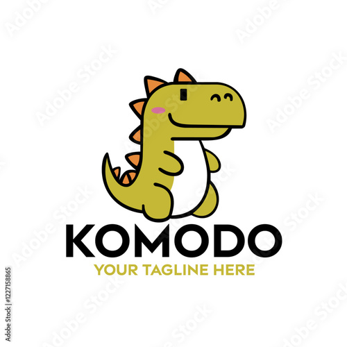 Friendly Komodo Dragon Vector Mascot