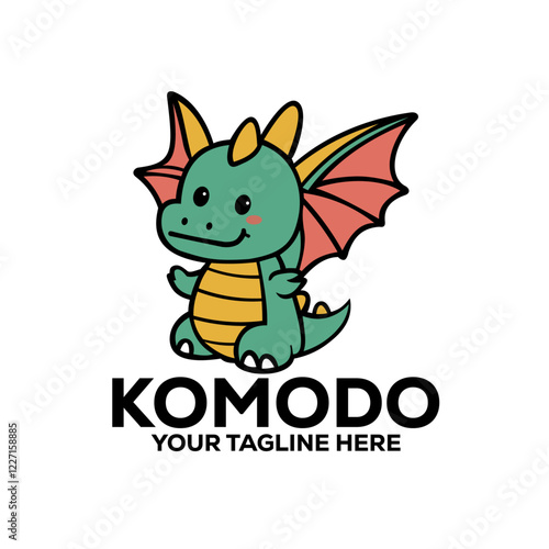 Adorable Komodo Dragon Logo for Branding