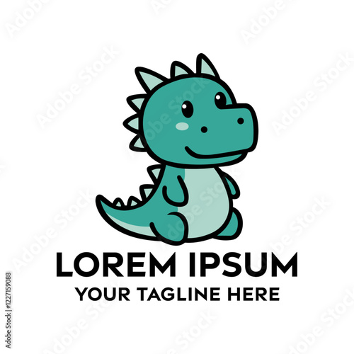 Cute Komodo Dragon Mascot Logo Design