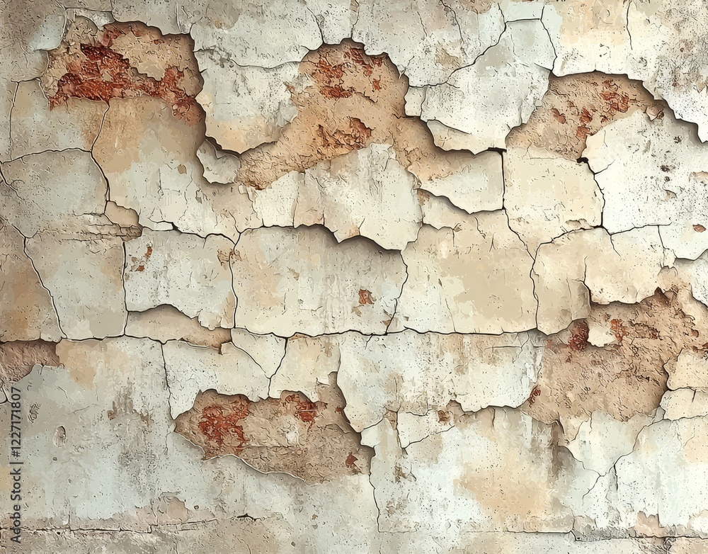Fototapeta premium Royalty-free, high-quality stock photo of a grunge texture background and a vintage frame. Features an abstract old frame and distressed overlay, suitable for design projects