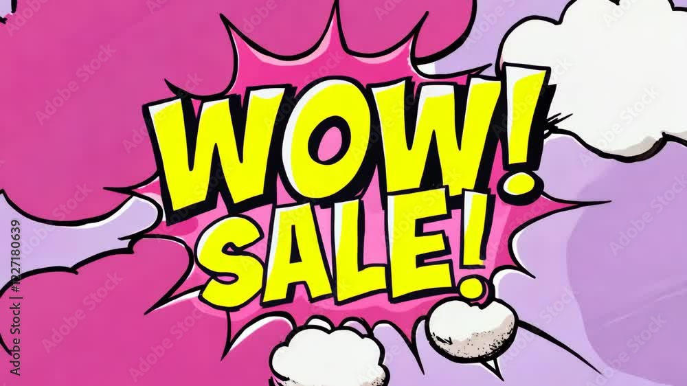 A cartoon drawing of a sale sign with the words A cartoon drawing of a sale sign with the words