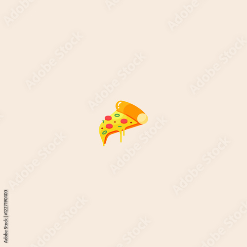 Pizza icon flat vector design.