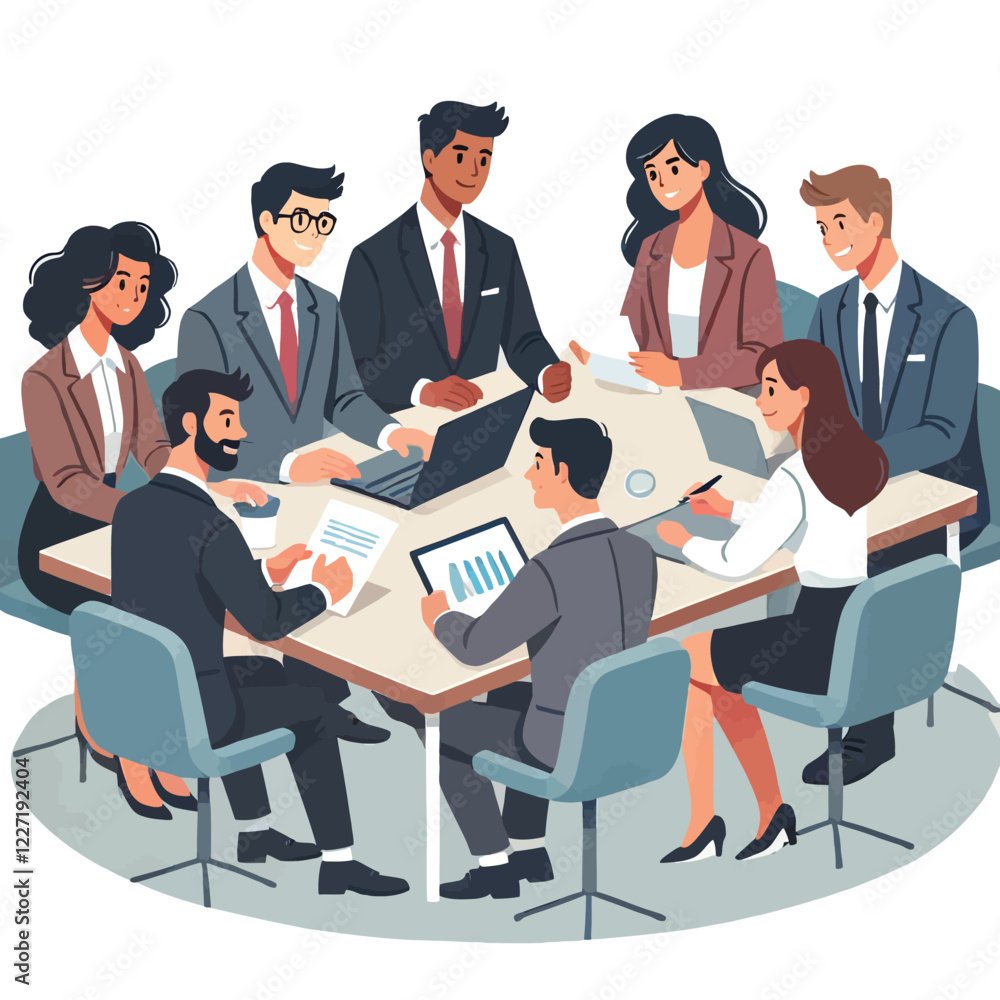 Diverse Business Team Meeting Collaboration Diverse Business Team Meeting Collaboration