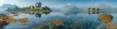 Wallpaper Mural Eilean Donan Castle on a warm summer day in Dornie, Scotland Torontodigital.ca