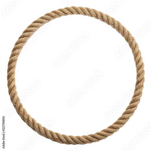 rope frame isolated on white