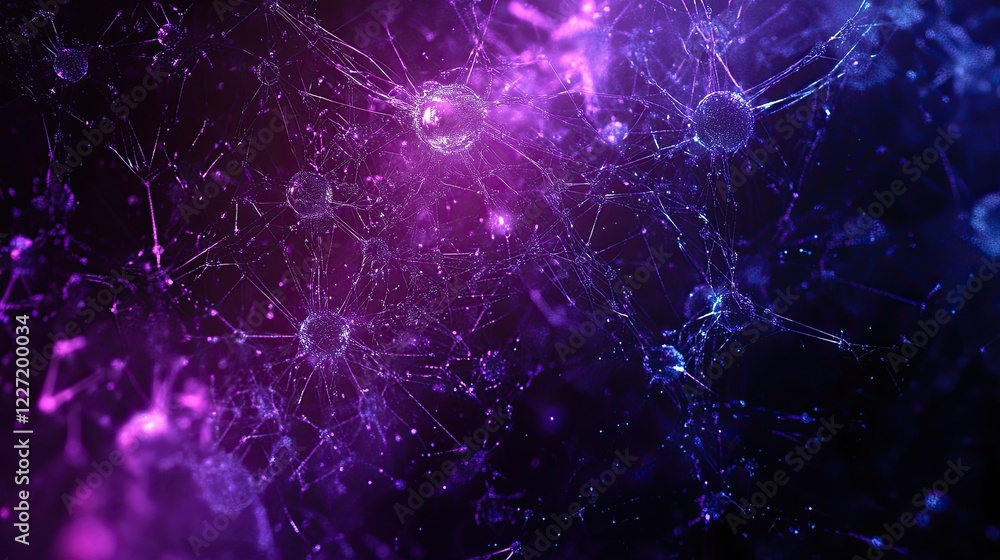 Fototapeta premium A stock illustration that represents the concept of artificial neural networks