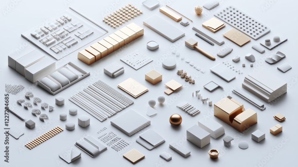 Fototapeta premium Analysis rounded isometric 3D. use for modern concept, print, UI, UX kit, web and app development. Vector EPS 10, related to education, business, finance, investment.