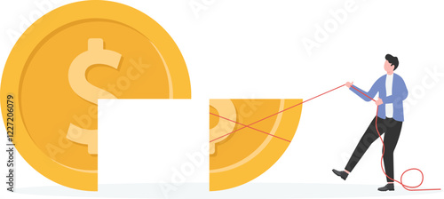 Take profits.Profit or revenue sharing payment scheme.

