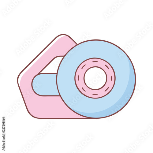 Cute Tape Dispenser Illustration