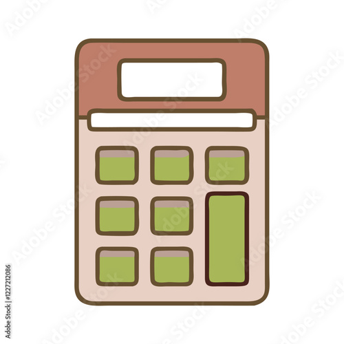 Cute Calculator Illustration