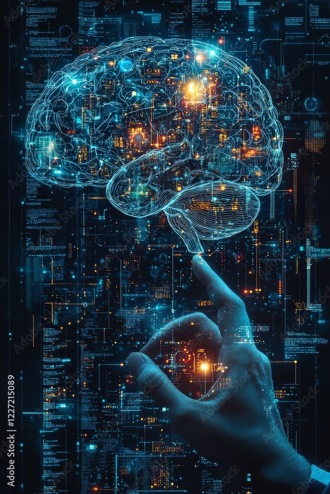 Obraz premium Future technology concept guiding the way