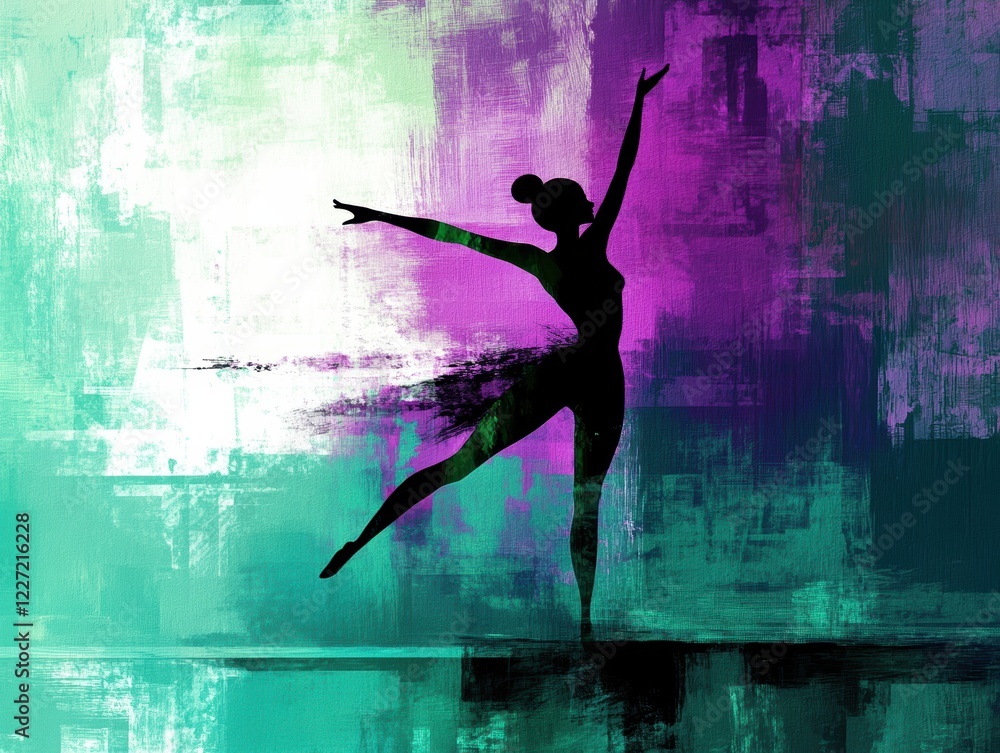 Synchronized Swimmer Performing Gracefully Aquatic Arena Digital Art Vibrant Environment Artistic Perspective Fauvist Style Synchronized Swimmer Performing Gracefully Aquatic Arena Digital Art Vibrant Environment Artistic Perspective Fauvist Style