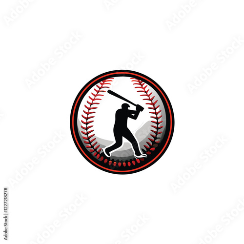 Design a minimalist baseball logo featuring a sleek, stylized 'O' silhouette, incorporating subtle baseball stitching detail.