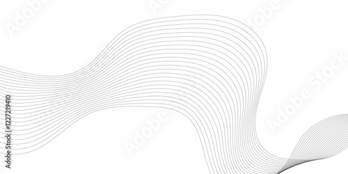 Abstract background with wave curve lines. Frequency sound wave line and technology concept background.