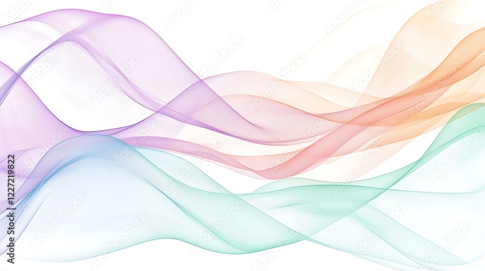 Pastel Rainbow Waves Abstract Background Image Pastel Rainbow Waves Abstract Background Image