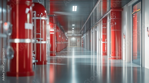 Clean agent fire suppression system used in data centers