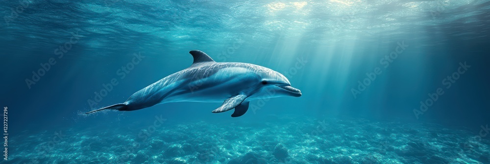 Fototapeta premium Majestic Dolphin Underwater